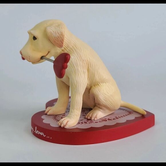 Greenwich Workshop Will Bullas "Puppy Lover.." Dog Porcelain Figurine Valentine - Picture 4 of 7